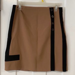 WHBM Brown and Black Skirt